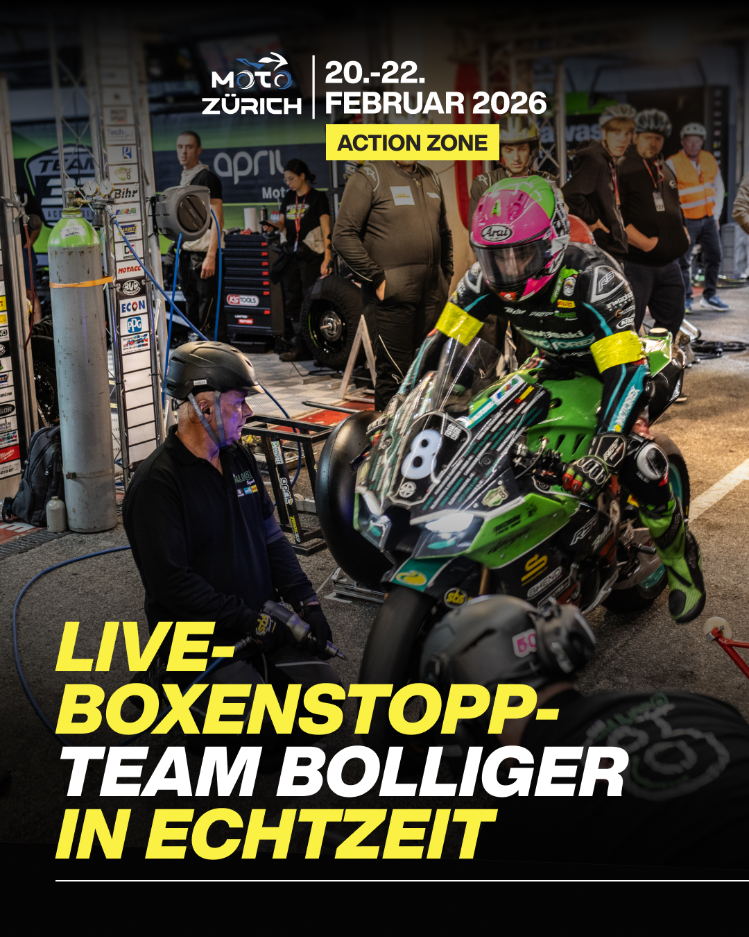 Action Zone - Team Bolliger live-boxenstopp-team bolliger in echtzeit